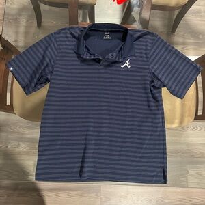 ATLANTA BRAVES COLLARED TEE SHIRT